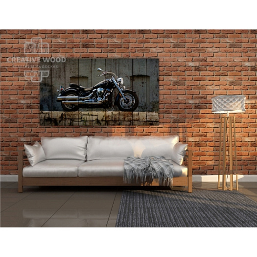 Картины в интерьере артикул Мотоциклы - Мото 2, Мотоциклы, Creative Wood